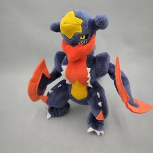 Tomy Pokemon MEGA GARCHOMP 9” Stuffed Plush Nintendo Dragon Purple 2016
